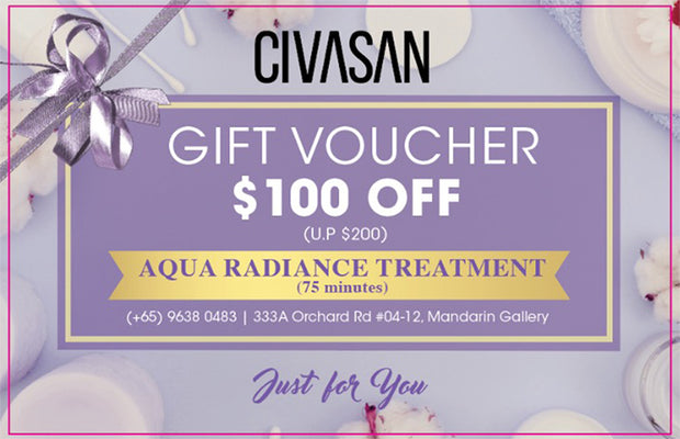 TRIAL Aqua Radiance Treatment $100 OFF Voucher